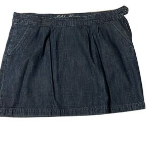 Old Navy Blue A-line Mini Skirt Pleated Casual